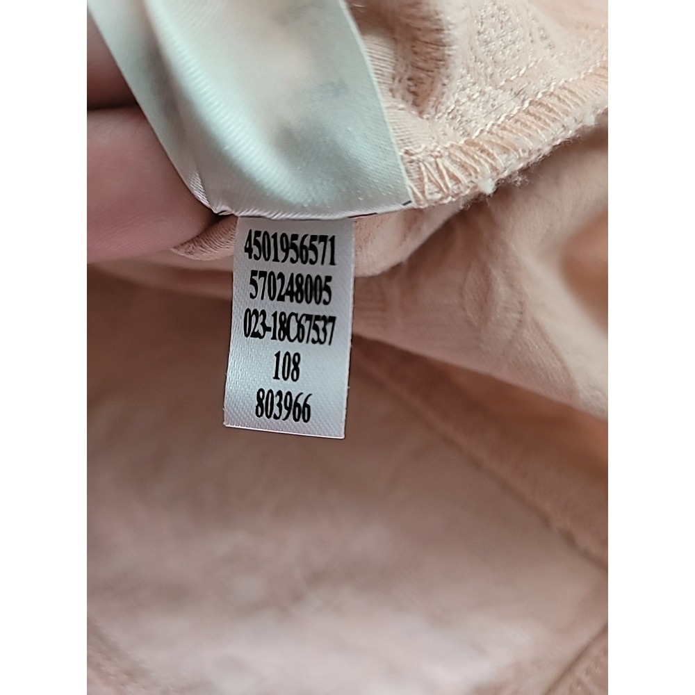 Chico's Elongated Jacquard Paris Pink Button Down Jacket 3 16/18 Cotton/Spandex‎ - Picture 12 of 14